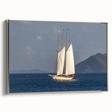 Landscape art painting of Saint Vincent with vibrant colors on a framed canvas, ideal for living room decor.
