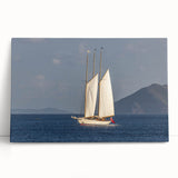 Black and white large art print of Caribbean scenery on stretched canvas, ideal for kitchen wall art.