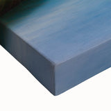 Large art of the Caribbean Virgin Islands in black and white on stretched canvas, ideal for bedroom wall decor.