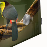 Large abstract wall art in mid-century modernist style featuring a Belize scenery, ideal for dining room art.