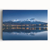 Black and white stretched canvas of a Guatemalan landscape, ideal for kitchen wall art.