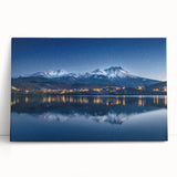 Black and white photograph of a Central American landscape on a stretched canvas, ideal for kitchen wall art.