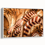 Vintage poster art of a Central American scenery on a framed canvas, featuring vibrant colors, ideal for living room decor.