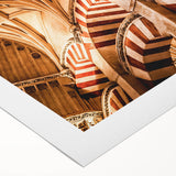 Art deco poster featuring a vibrant, stylized view of Nicaragua on a rolled canvas, ideal for dining room wall art.