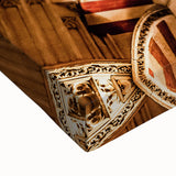 Black and white landscape art painting of Central America on stretched canvas, suitable for bedroom wall decor.