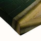 Large art depicting a black and white panoramic landscape of Panama on stretched canvas, suitable for bedroom wall decor.