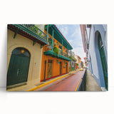 Black and white photograph of Panama scenery on stretched canvas, ideal for kitchen wall art or bedroom.