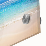 Large abstract wall art depicting a European scenery in muted earth tones on acrylic glass, ideal for dining room ambiance.