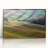 Art deco poster of a Czech Republic scenery in gold acrylic frame, ideal for modern art wall decor in a nursery.