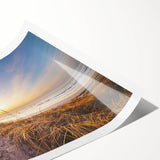 Extra large wall art featuring line art flowers in muted earth tones on a rolled print, ideal for large living room decor.