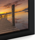 Extra large framed canvas featuring a textured depiction of a black European scenery with colorful art elements.