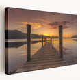 Large art depicting the scenic Cumbria landscape in England, rendered on stretched canvas, suitable for kitchen wall art.