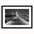 Extra large abstract art print of colorful London scenery, textured look on a black framed mat, ideal for living room decor.