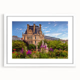 Textured art depicting abstract Oxford scenery in muted earth tones on a white framed mat, suitable for bedroom decor.