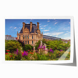 Extra large rolled print of Oxford scenery with floral accents in pastel shades, ideal for art wall dining room.