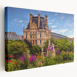 Side view of a stretched canvas depicting Oxford, England, in muted earth tones, ideal for kitchen wall art.