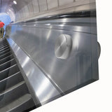 Acrylic print of a large abstract depiction of Piccadilly, England in mid-century modernist style.