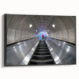 Black and white vintage poster art of Piccadilly, England landscape on framed canvas, ideal for bedroom decor.