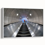 Vintage poster art of Piccadilly, England in vibrant colors on a large framed canvas, ideal for living room decor.