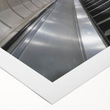 Art deco poster of Piccadilly, England in muted colors on rolled canvas, suitable for dining room wall art.