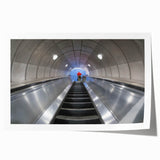 Extra large rolled print of Piccadilly, England, featuring floral elements and muted colors.