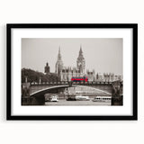 Colorful abstract art print of the Thames River, featuring vibrant blue and green hues on a textured, extra large canvas.