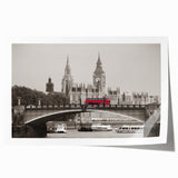 Extra large rolled print of the Thames River in England, featuring muted green and blue tones.