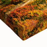 Large art of the French Alps in black and white on stretched canvas, suitable for bedroom wall decor.