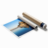 Extra large rolled print featuring a floral design in pastel shades, ideal for classy bathroom or large living room decor.