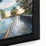 Extra large black wall art featuring a textured, colorful abstract design on a framed canvas, ideal for living room ambiance.