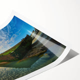 Extra large wall art featuring line art flowers in soft pastel colors on a rolled print, ideal for large living room decor.