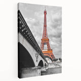 Paris skyline depicted in soft pastel hues on a large stretched canvas, suitable for kitchen wall art.