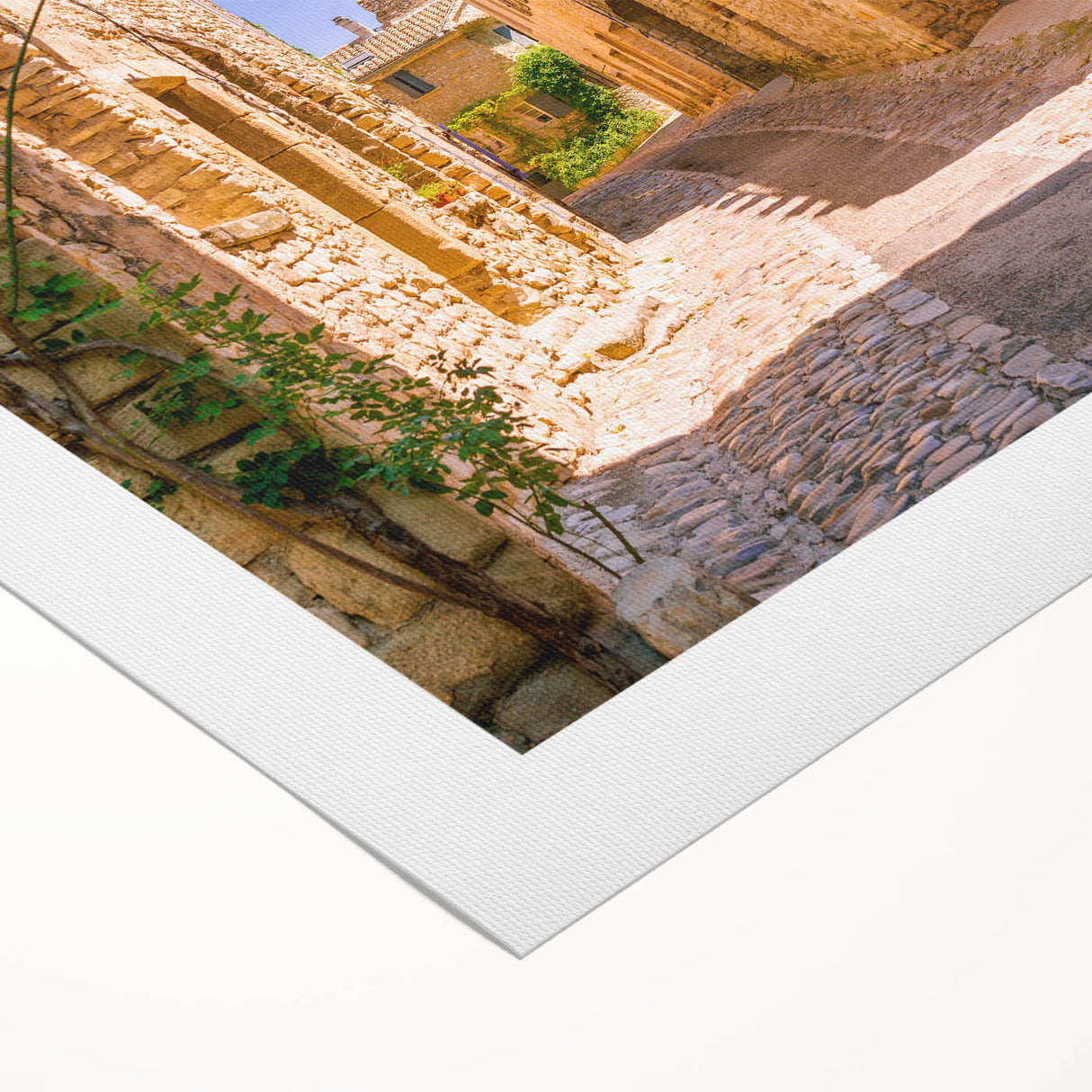 Art deco poster depicting a serene Provence landscape on rolled canvas, ideal for dining room wall art.