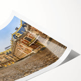 Extra large rolled print of line art flowers with pastel shades, ideal for large living room wall art.