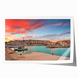 Extra large rolled print of Athens scenery with muted earth tones, ideal for art wall dining room.