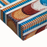 Black and white landscape art painting of Crete, Greece on stretched canvas, suitable for bedroom wall decor.