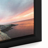 Extra large framed canvas of a textured, colorful Rhodes, Greece scenery in muted earth tones, ideal for living room decor.