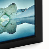 Extra large framed canvas depicting a textured black wall art scene with colorful, abstract elements.