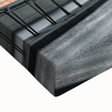 Black and white landscape art painting of a Hungarian scenery on stretched canvas, suitable for bedroom wall decor.