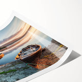 Extra large wall art featuring line art flowers in muted green tones on a rolled print, ideal for large living room decor.