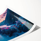 Extra large wall art of Cinque Terre, Italy, featuring vivid coastal colors on a rolled print.