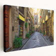 Large canvas print of Florence skyline with muted earth tones, ideal for kitchen wall art.