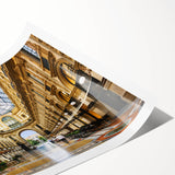 Extra large rolled print featuring line art flowers in muted earth tones, ideal for large living room wall art.