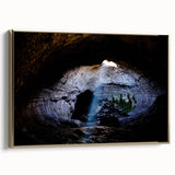 Framed canvas featuring a vintage-style landscape painting of Mount Etna in Italy, with muted earth tones.