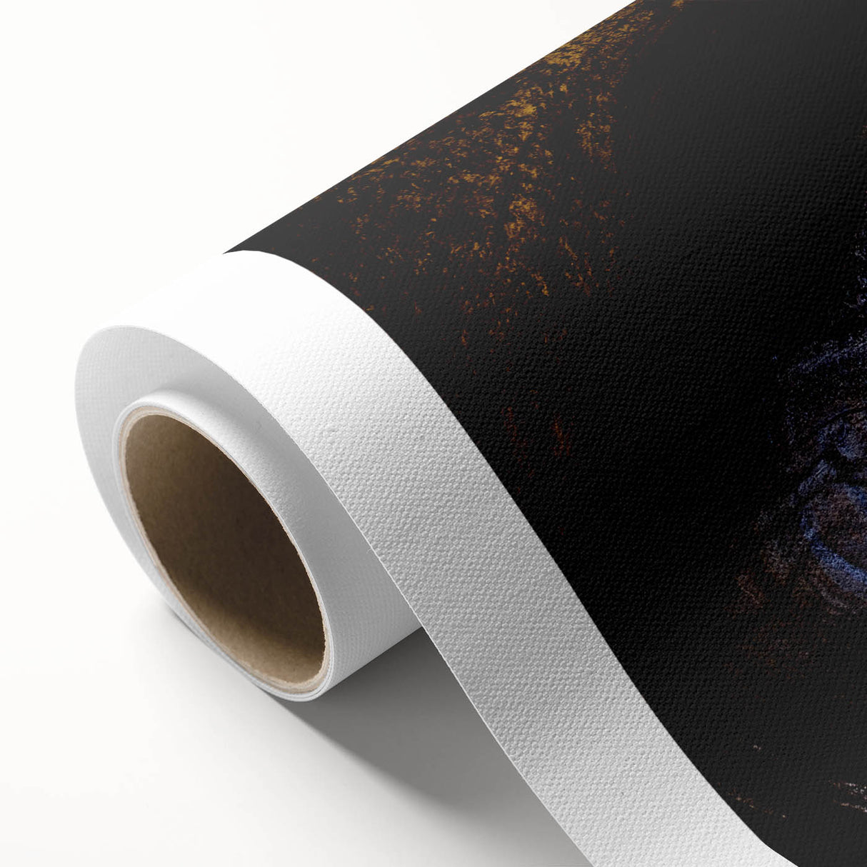 Art Deco poster of Mount Etna in muted earth tones on rolled canvas, suitable as nursery wall art.