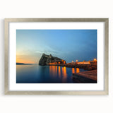 Extra large wall art featuring abstract textured art print of Naples, Italy in muted earth tones.