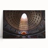 Black and white photograph of Rome's architecture on large stretched canvas, suitable for kitchen wall art.