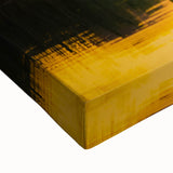 Black and white landscape art painting of a European scenery on large stretched canvas, ideal for bedroom wall decor.