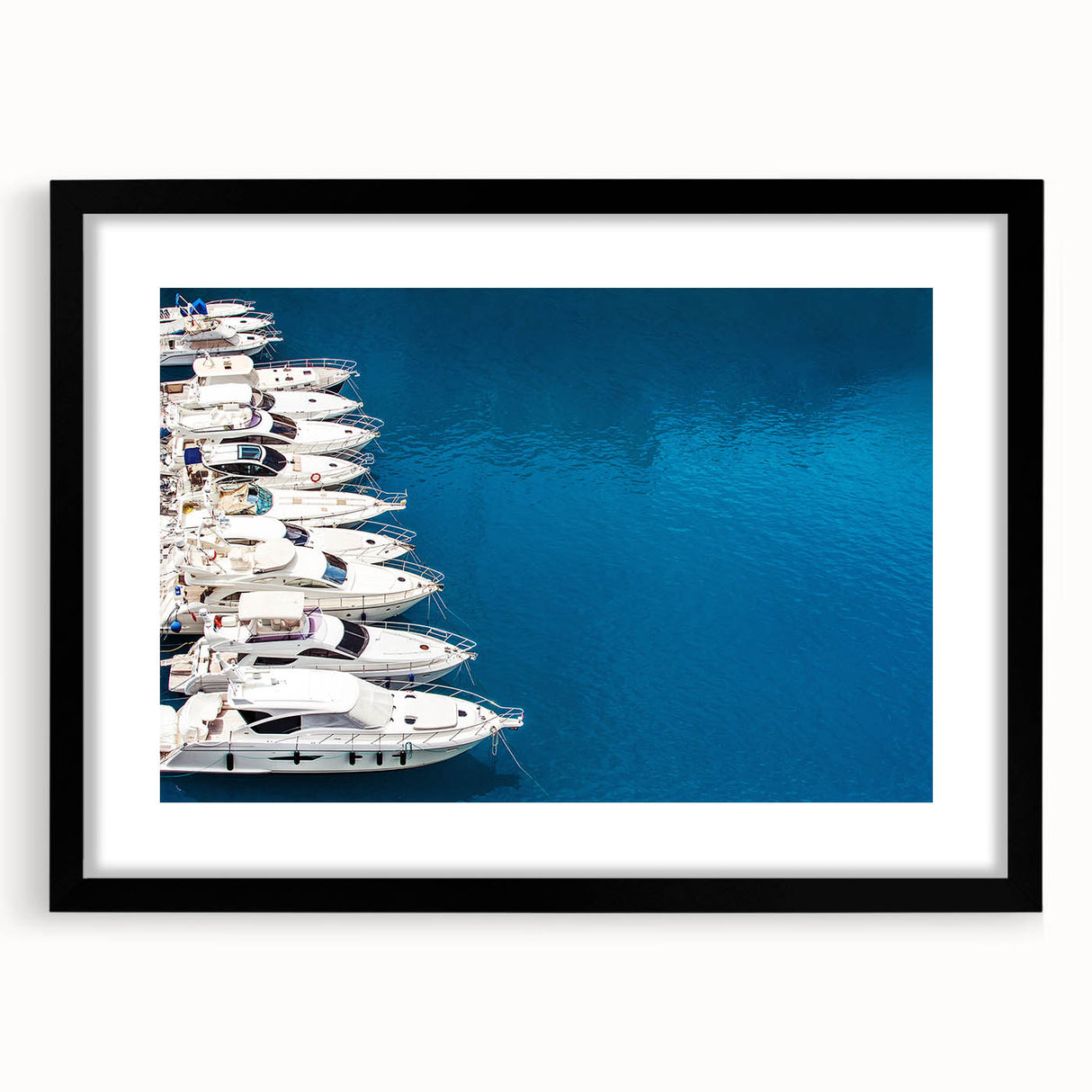 Abstract art print depicting colorful, textured scenery of Monaco on a large framed canvas, suitable for living room decor.