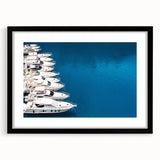 Abstract art print depicting colorful, textured scenery of Monaco on a large framed canvas, suitable for living room decor.